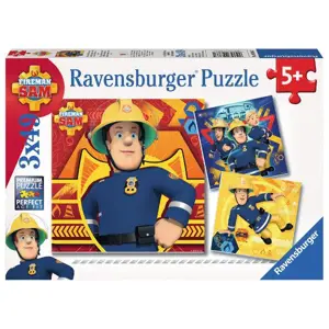 Ravensburger Požárník Sam v nebezpečí 3 x 49 dílků