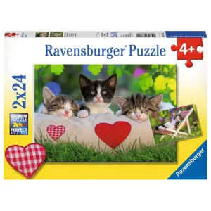 Produkt Ravensburger: Puzzle 2v1 - Spící koťata