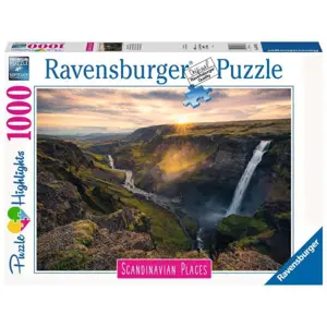 RAVENSBURGER Vodopád Haifoss Skandinávie 1000 dílků