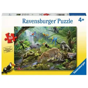 RAVENSBURGER Zvířata v deštném pralesu 60 dílků