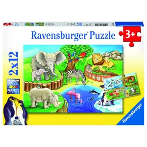 Produkt Ravensburger Zvířata v zoo 2x12 dílků