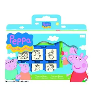 Razítka v kufru Peppa Pig 7 ks