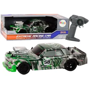 RC auto 1:16 gumová kola zelená