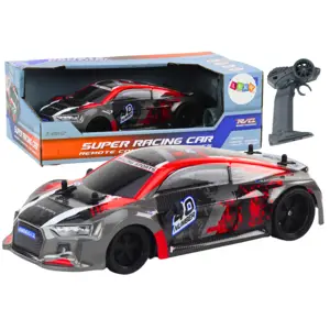 RC auto 1:18 gumová kola drift červená