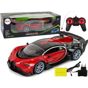 RC Bugatti s dálkovým ovládáním - červené 1:12