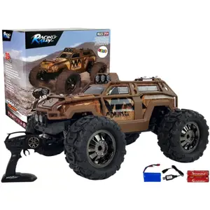 RC off-road rally auto hnědá 2,4G 1:18