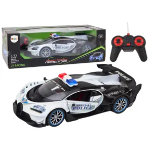 RC policejní auto 1:12 bílé