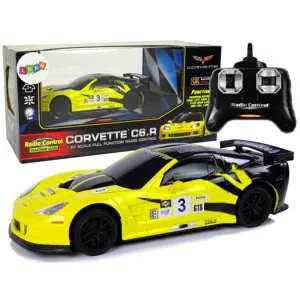 RC sportovní vůz 1:24 Corvette žlutá