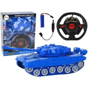 Produkt RC tank modrý se světlem a zvukem 1:18