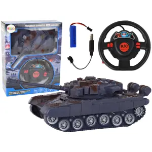 Produkt RC tank se světlem a zvukem 1:18 tmavě modrý