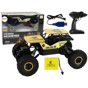 RC terénní auto 1:18 zlaté