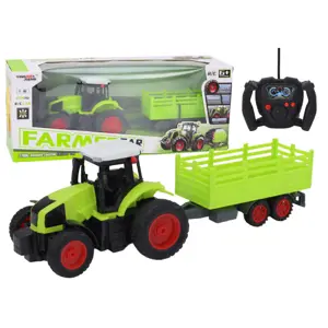 RC traktor s přívěsem 1:16 zelený