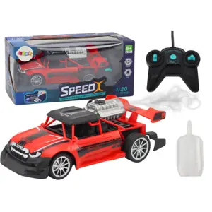 RC závodní auto červené 1:20 kouřové efekty