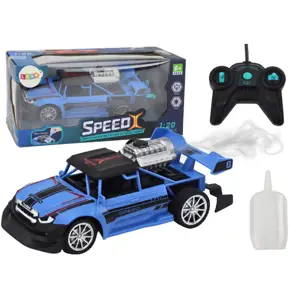 RC závodní auto modré 1:20 kouřové efekty