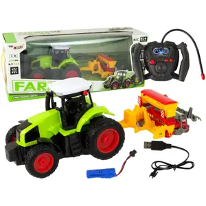 Produkt RC Zemědělský traktor s lisem 1:16 zelená