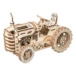 Robotime Rokr Dřevěný 3D Traktor LK401 136ks LK401