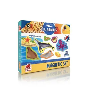 Roter Kafer magnetic Puzzle Sea Animals s deskou