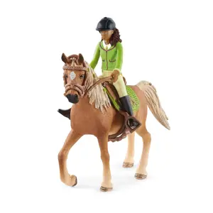 Produkt Schleich 42542 Sarah s pohyblivými klouby na koni