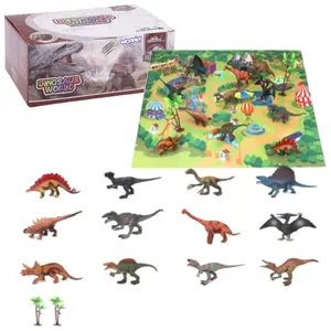 Set XL figurky dinosaurů + Pouzdro + Mat