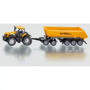 Siku 1858 Traktor FASTRAC JCB 8250 a návěs kontejnerový HALF TRAXX 1:87