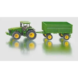 SIKU Farmer - traktor John Deere s vlekem, 1:50