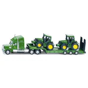 SIKU John Deere Farmer Tahač s podvalníkem a traktory 1:87