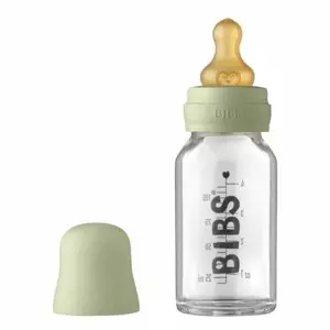 Skleněná lahvička BIBS Antikoliková 110 ml Sage