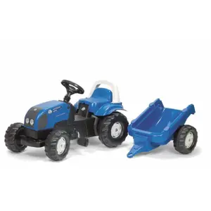 Produkt Šlapací traktor Rolly Kid Landini modrý s vlečkou