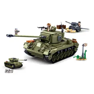 Produkt Sluban Army N38-B0860 Střední tank 2v1 a protiletecké dělo