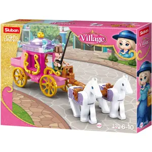 Produkt Sluban Girls Dream Village M38-B0872 Dobový kočár s koníčky