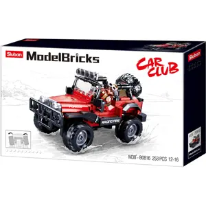 Sluban Model Bricks M38-B0816 Off Road Červený 4x4