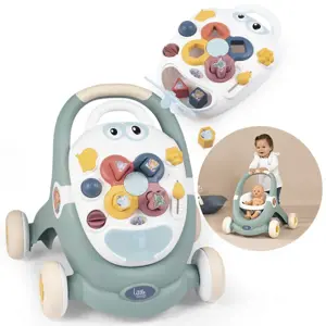 Produkt SMOBY 210207 Croc Baby Walker MiniKiss 3in1 Chodítko a kočárek pro panenku s brzdou