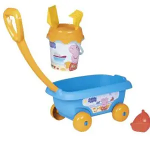 Smoby Strandset Peppa s Bolderkarem Peppa Pig 5dlg.