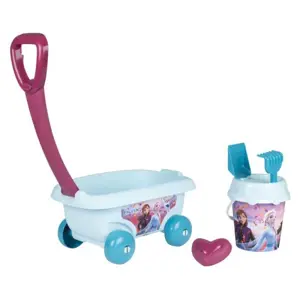 Produkt Smoby Vozík k tahání Frozen Garnished Beach Cart s kyblík setem od 18 m