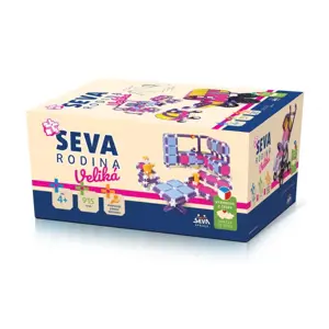 Stavebnice Seva plast Rodina Veliká 915ks v krabici 27x38x18cm