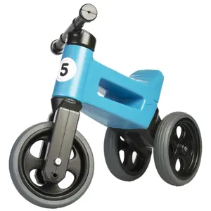 Teddies Funny Wheels Sport 2v1 modrá s gumovými koly