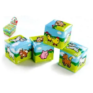 Teddies kostka moje první zvířátka 7 x 7 cm 4 ks v sáčku