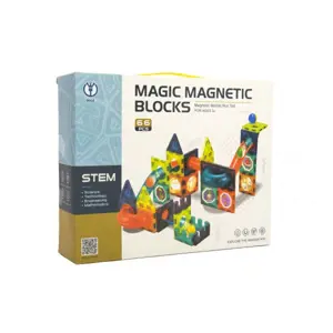 Produkt Teddies Magnetická stavebnice 66ks