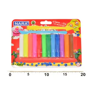 Produkt Teddies Modelína/Plastelína NARA 165g 12 barev