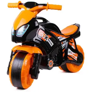 Produkt Teddies motorka oranžovo-černá plast 35x53x74cm