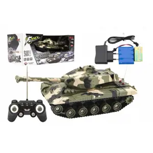 Teddies RC Tank plast 27cm 27MHz RTR na baterie zelená 1:32