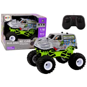 Terénní RC auto 1:16 šedý dinosaurus