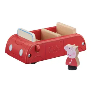 Produkt TM Toys Peppa Pig dřevěné rodinné auto a figurka Peppa