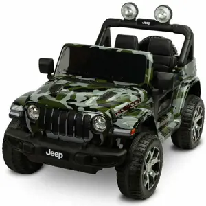 Toyz Terénní elektrické auto JEEP RUBICON CAMO maskáčová