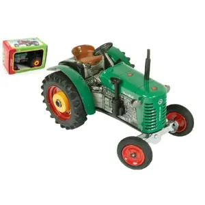 Traktor Zetor 25A zelený na klíček kov 15cm 1:25 v krabičce Kovap