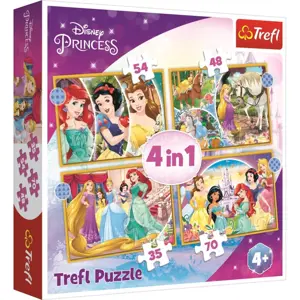 Produkt TREFL Disney princezny: Šťastný den 4v1 35,48,54,70 dílků