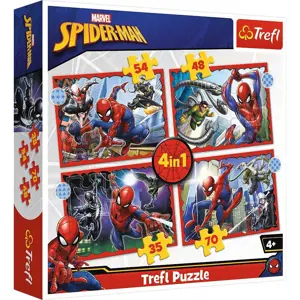 TREFL Hrdinný Spiderman 4v1 35,48,54,70 dílků