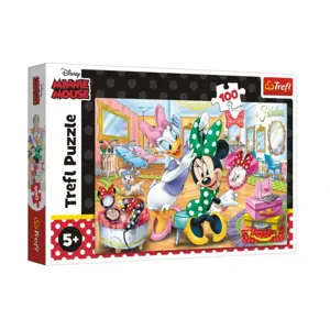 Trefl Minnie Disney v salónu krásy 41x27,5cm v krabici 29x19x4cm 100 dílků