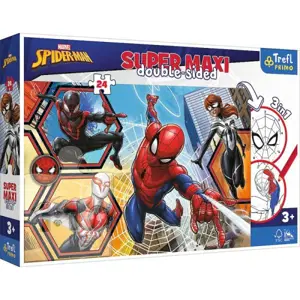 Produkt TREFL Oboustranné Spiderman jde do akce SUPER MAXI 24 dílků