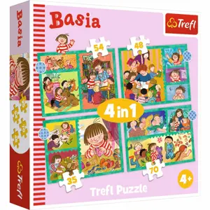 Produkt TREFL Puzzle 4v1 Příhody Basi